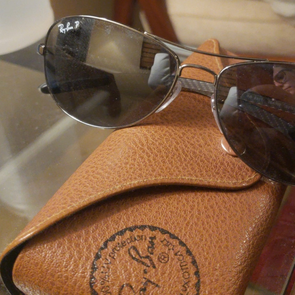 Ray-Ban polarized aviator sunglasses